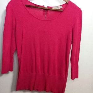 Women's fuschia top by Loft sz M